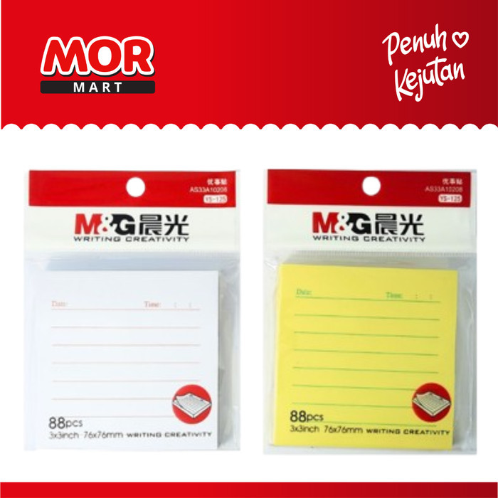 

M&G 3x3 Sticky Notes Lines 88's Random YS-453