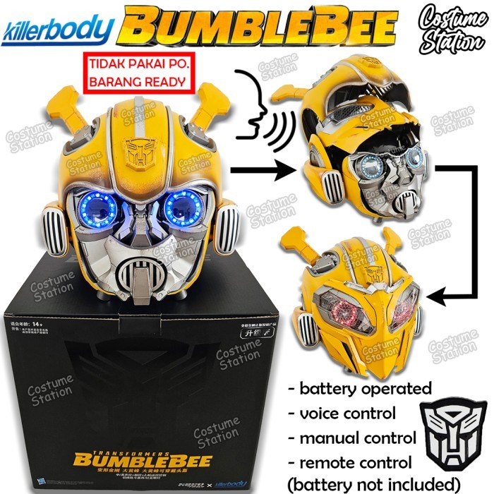 Helm Bumblebee Transformer Killerbody / Topeng Helmet Mainan Robot READY NO PO