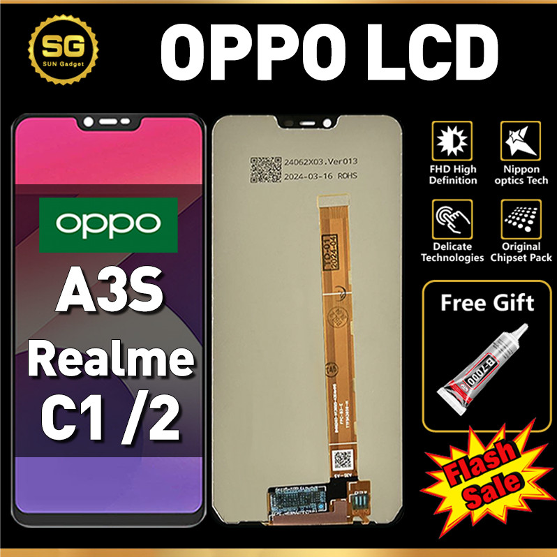 LCD For OPPO A3S LCD Realme C1 Realme 2 Original fullset ori asli hp layar sentuh Touchscreen