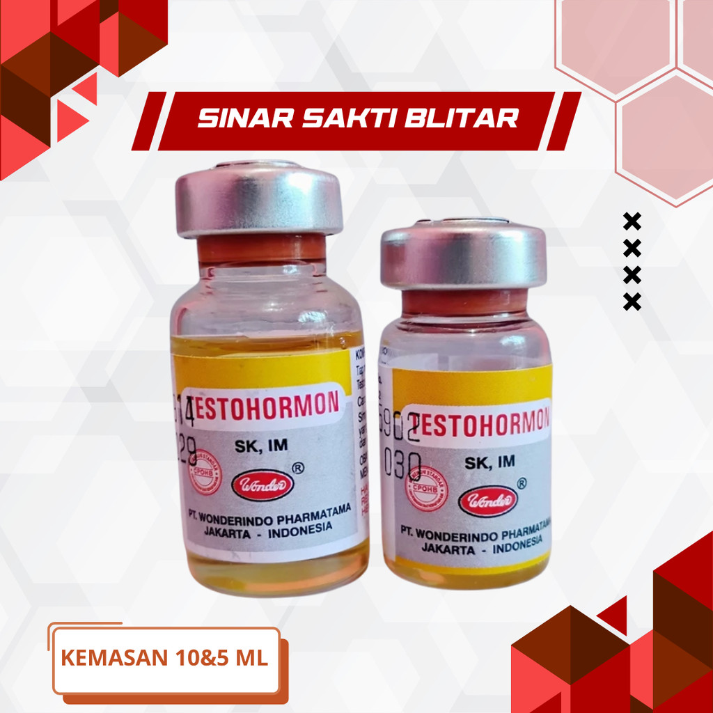 TESTOHORMON 5 DAN 10 ML - Hormon Burung, Ternak, Ayam, Kelinci
