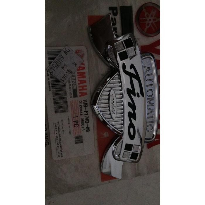 EMBLEM 3D FINO / BODI KANAN / KIRI YAMAHA FINO KARBU ORIGINAL YGP 1UB-F173D/4D-00 - KIRI best