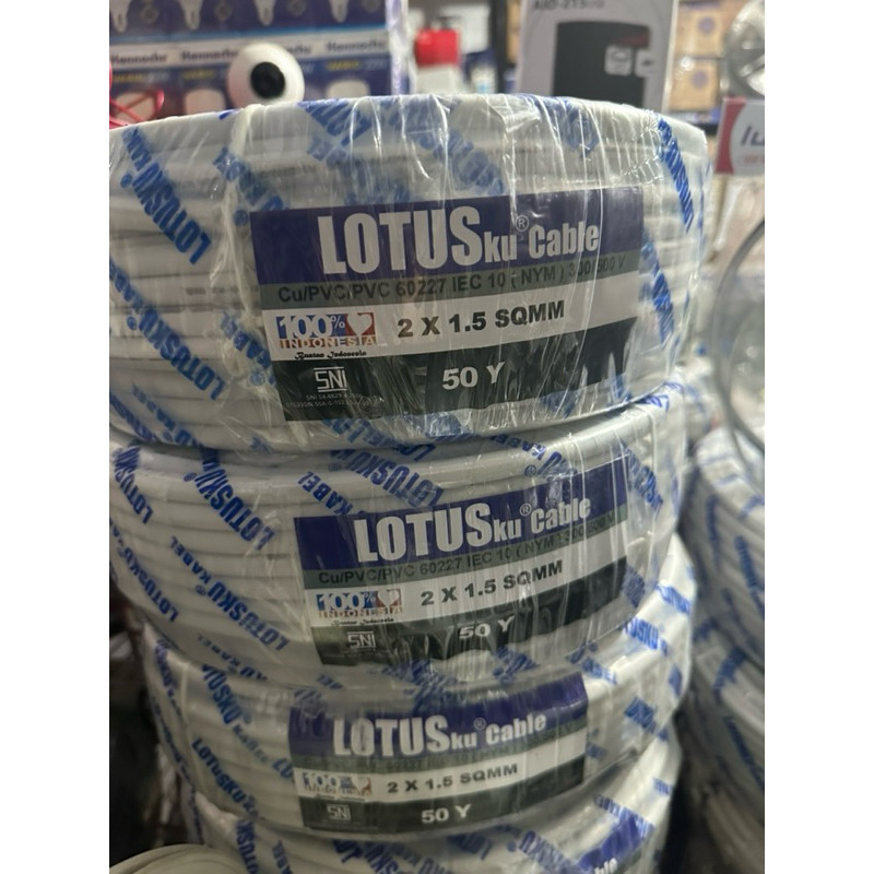 Kabel NYM Lotus 2x1.5 SNI || Kabel murah berkualitas || Lotusku Cable