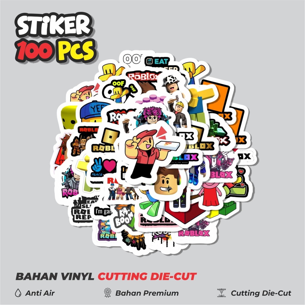 

Terbaru! 50 pcs Stiker Roblox Dekorasi Lucu Kreatif untuk Notebook, Skateboard, HP