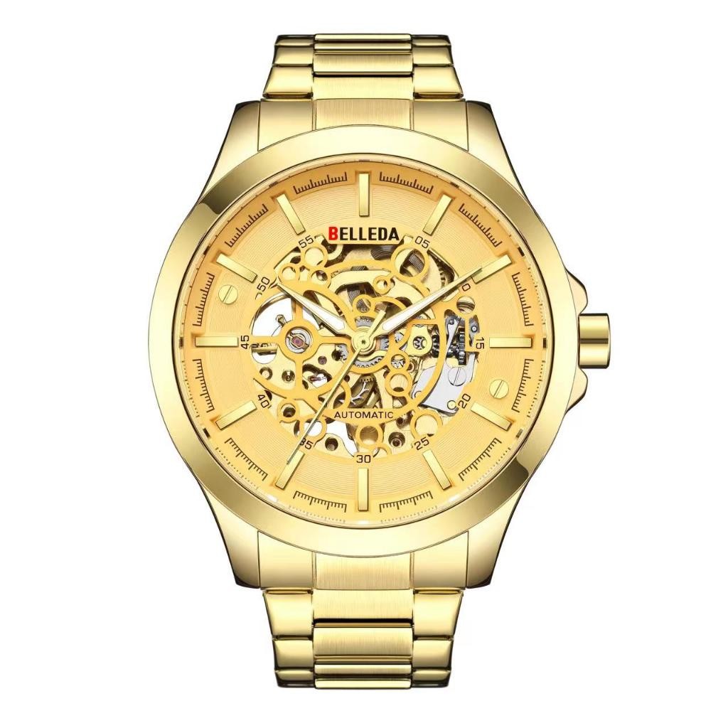 BELLEDA 9394 RANTAI Jam Tangan Pria Rantai 100% Original Waterproof Jam Tangan Analog Otimatois