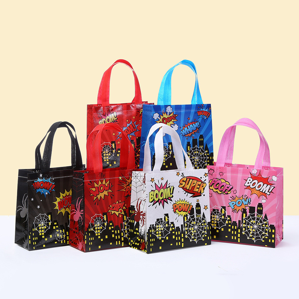 

StoBag Comic Style Gift Wrapping Bags Superhero Boom Pow Bags for Sweets for Children's Birthday Candy Party Supplies