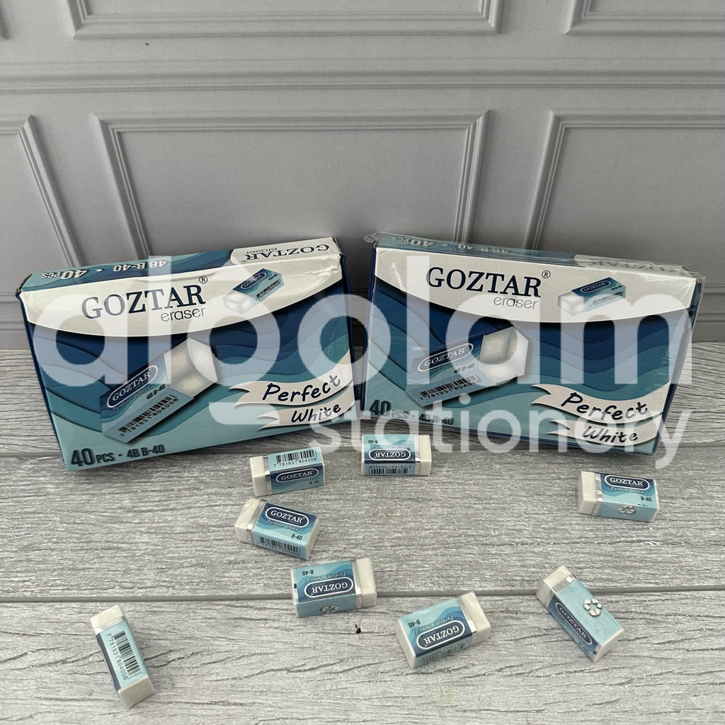 

ECER ( 1 PCS ) Penghapus Goztar / Parko Penghapus Opini Kecil Putih lengkap