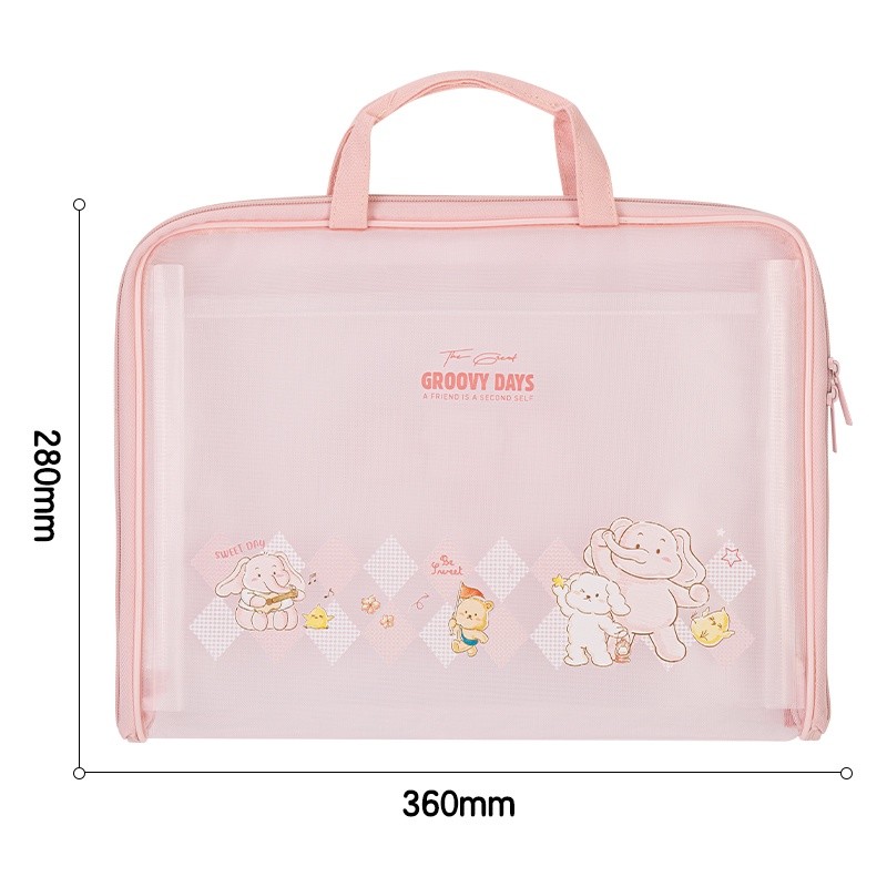 

Deli Document Bag / Tas Folder / Tas Dokumen Kartun dengan 7 Pembagi Bahan Tebal PM305