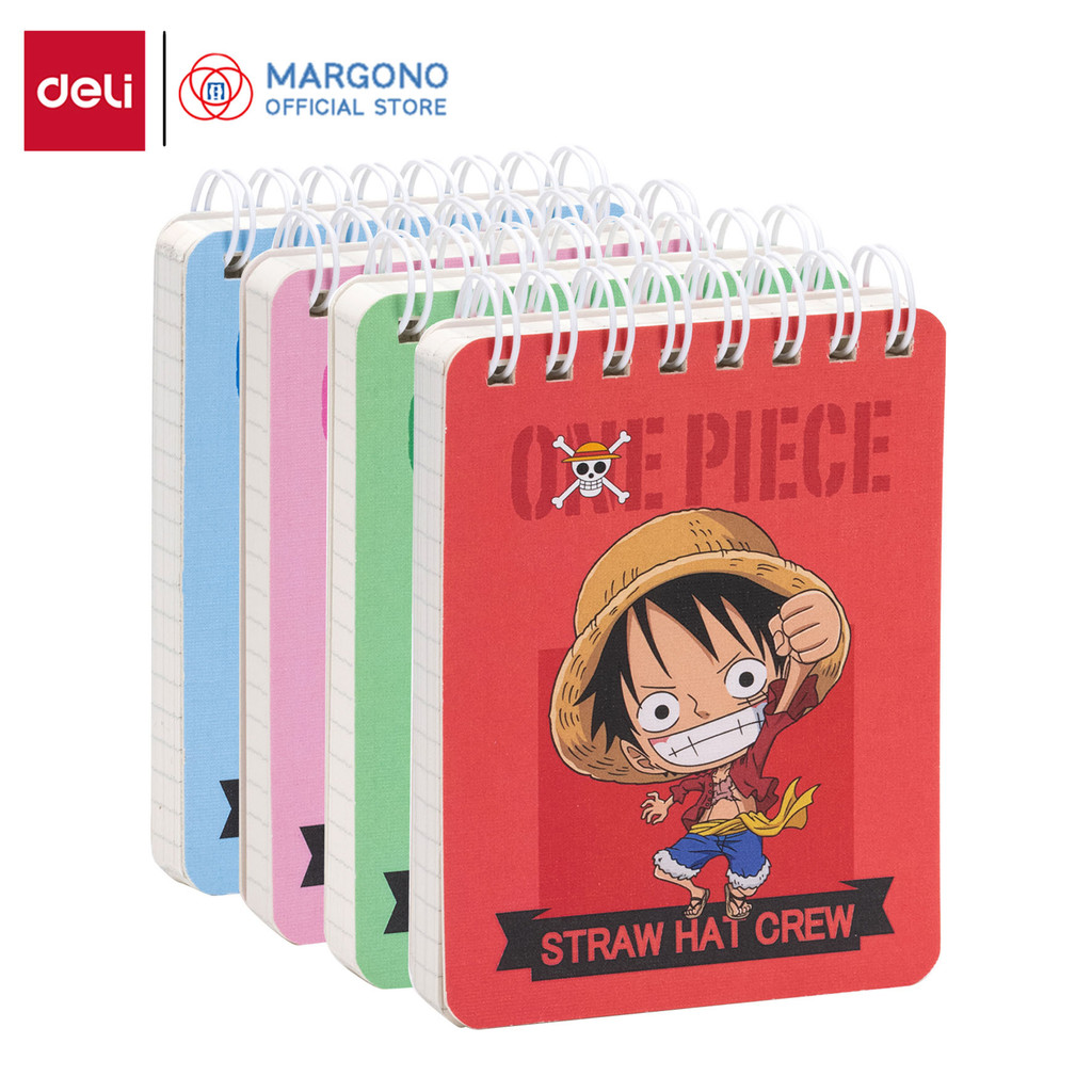 

Deli One Piece Notes Spiral / Catatan Notebook Buku Mini Pocket Size A7 100 Lembar EN005 - 1 Pcs