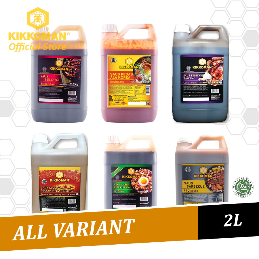 

NEW Kikkoman Food Service Pack 2L All Variant Bulgogi Gochujang Garlic Teriyaki Black Pepper Soy Yakiniku