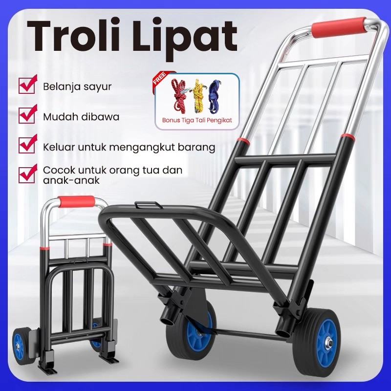 Troli Lipat 100 kg / 120 kg / 180 kg  Trolley Lipat Serbaguna/ Trolley /Barang Serbaguna Luggage Car