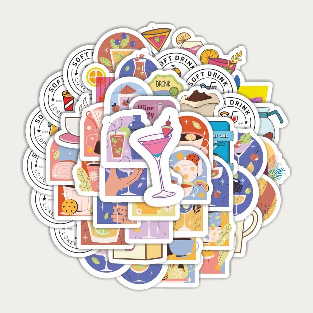 

Sticker Pack Sticker Minuman Unik | Sticker TUMBLR | Stiker LAPTOP KOPER HELM