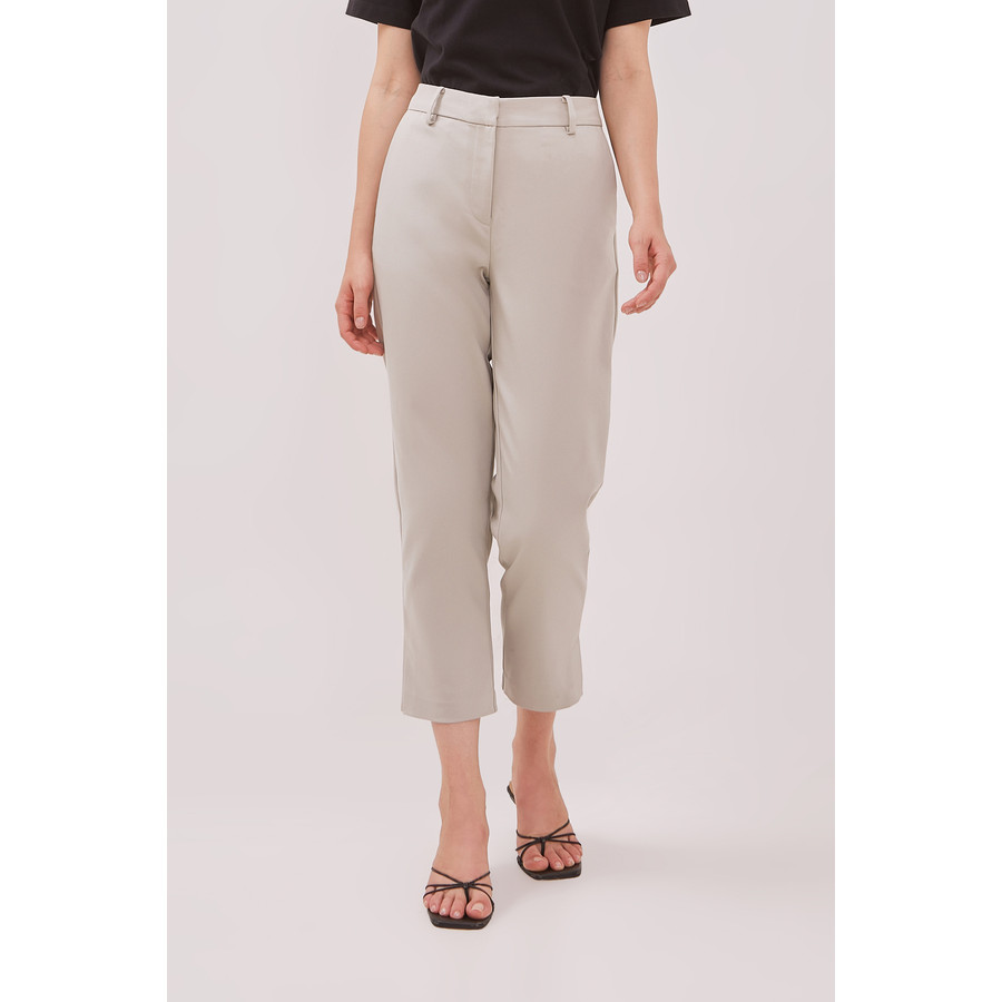 MINIMAL - Fran - Slacks Trouser Wanita With Slit - Green