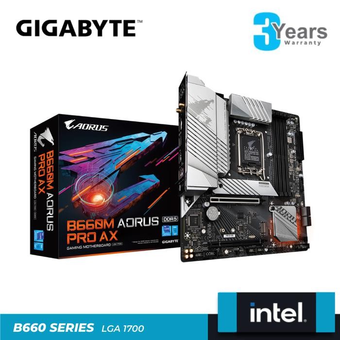 GIGABYTE B660M AORUS PRO AX | Intel B660 LGA 1700 DDR5 mATX
