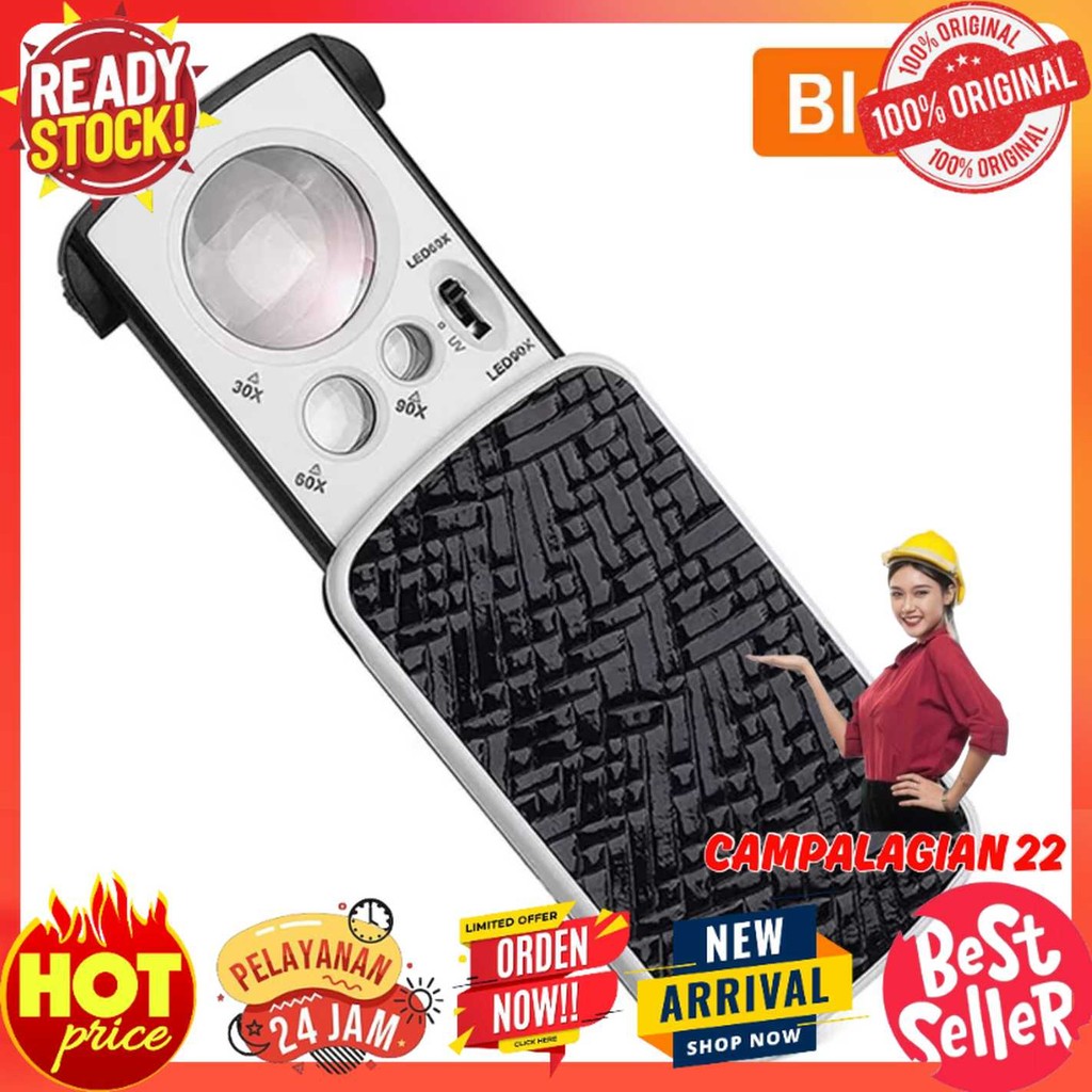 

Januel Kaca Pembesar Magnifying Glass Jewelry Repair Tool with LED - NO.774-3ZX1