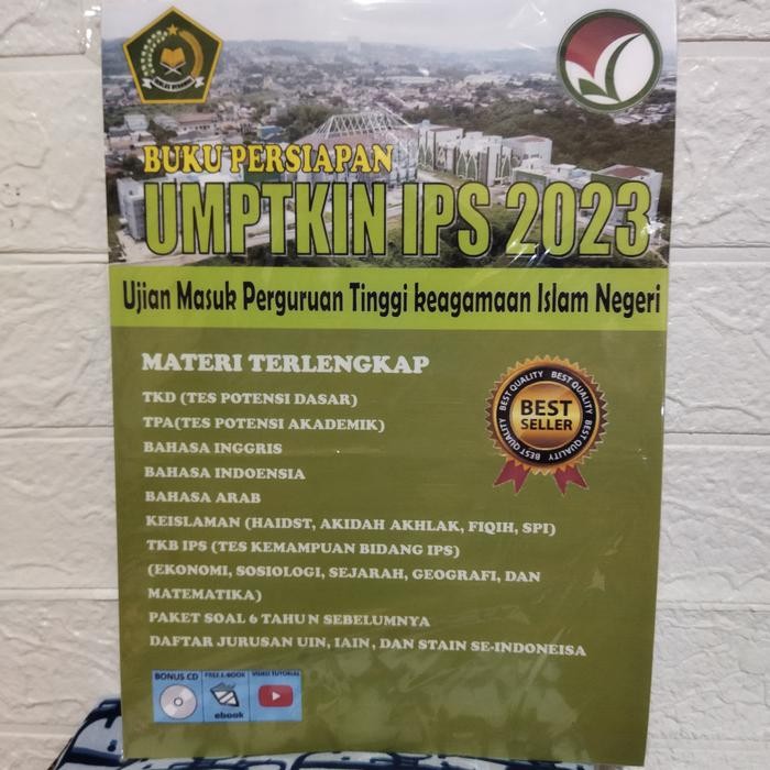 BUKU PERSIAPAN UMPTKIN IPS 2023 UJIAN MASUK PERGURUAN TINGGI KEAGAMAAN