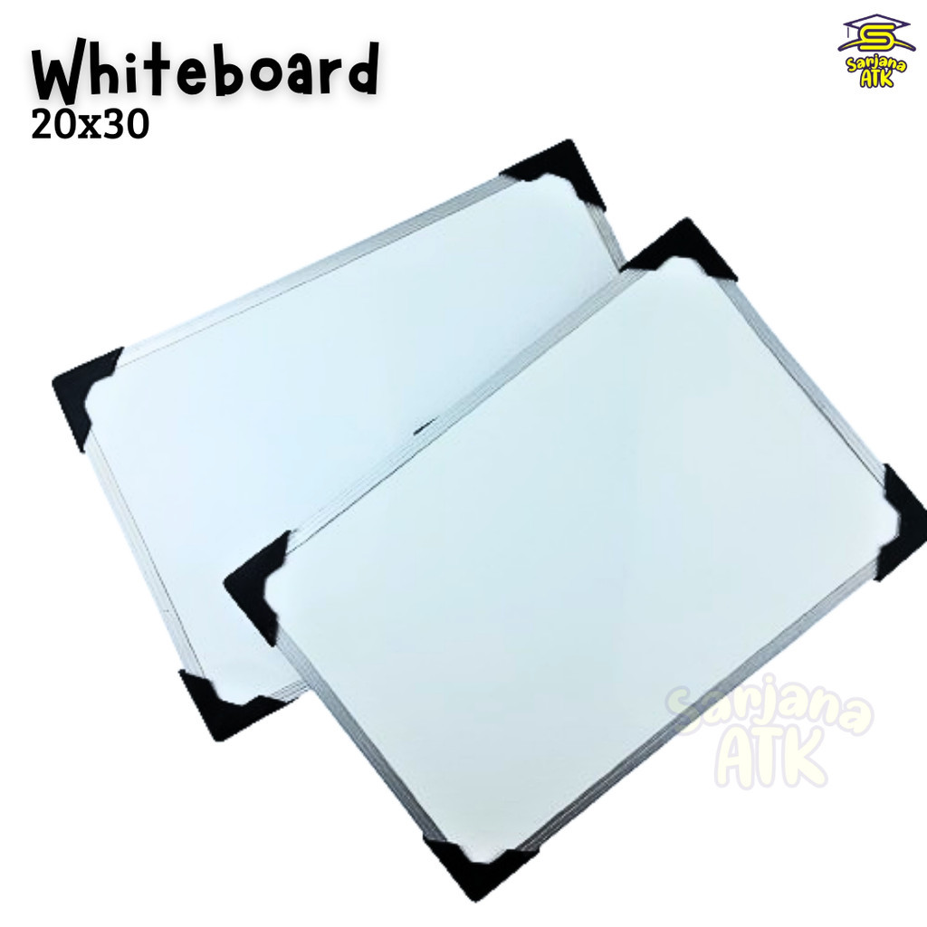 

Papan Tulis Putih / Whiteboard / Papan Spidol / White board 20x30cm Kecil