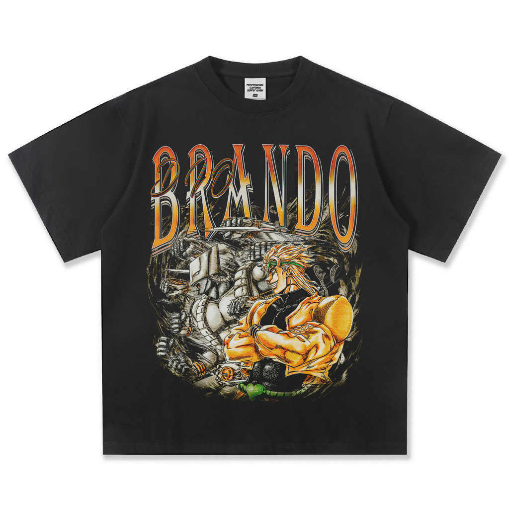 BRANDO Korea Style T-shirt Oversize Kaos pria dan wanita  leher bulat
