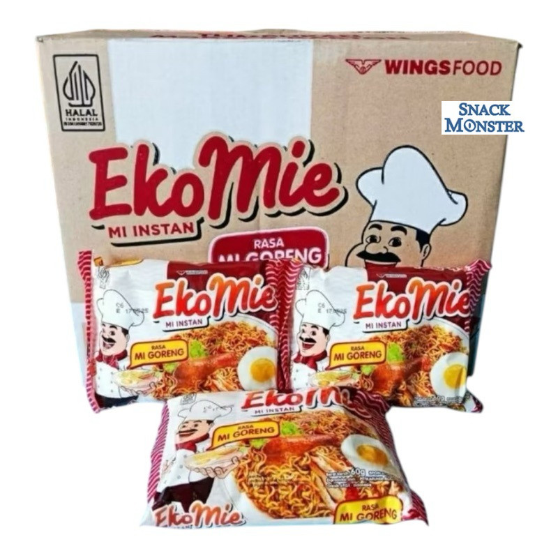 

Ekomie Mie Goreng Mi Instant - Netto 40 bks