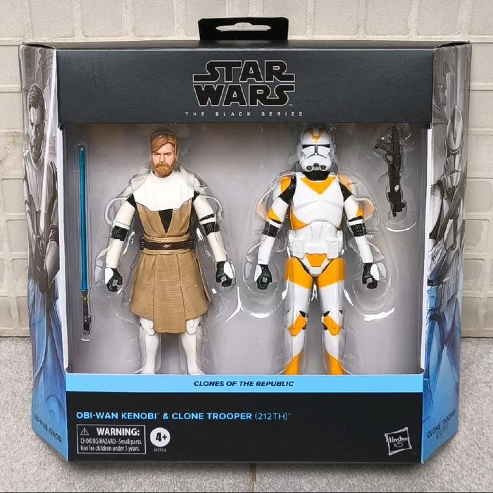 HASBRO STAR WARS BLACK SERIES 2-PACK GENERAL OBI-WAN KENOBI & CLONE TROOPER 212TH BATTALION 212 OBIW