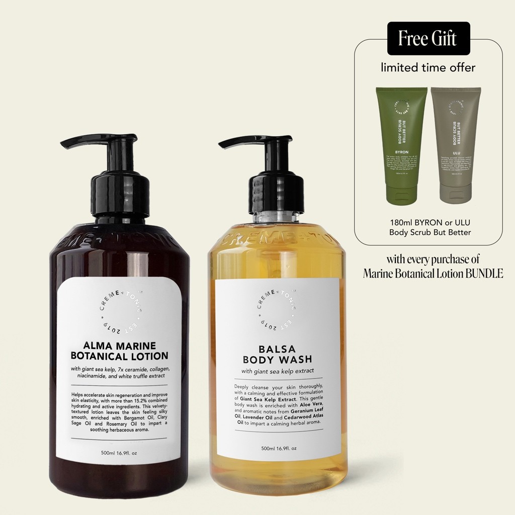 NEW SALE [BUNDLE] Creme and Tonic Body Wash + Marine Botanical Lotion