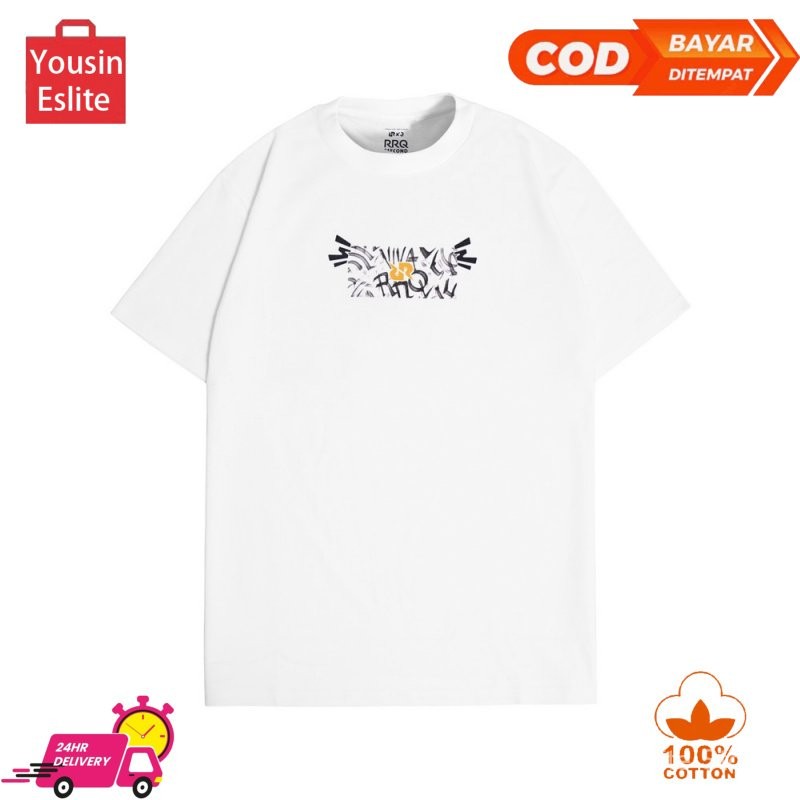 Yousin Eslite POLOWALK3Second x RRQ Kaos Pria Lengan Pendek Katun Aldous 470824