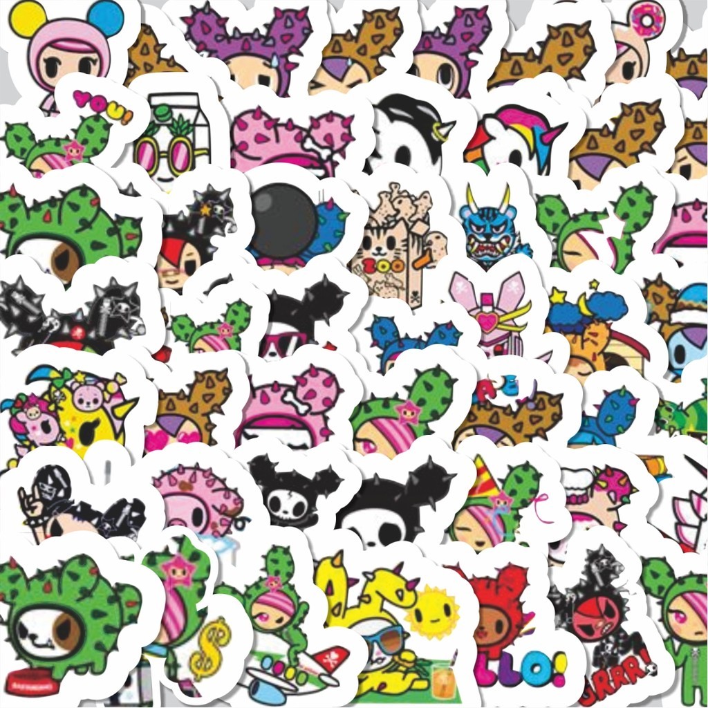 

Stiker Cutting Pack Stiker Karakter Tokidoki Isi 100Pcs Series Aesthetic Lucu Keren Untuk Koper Bahan Vynil