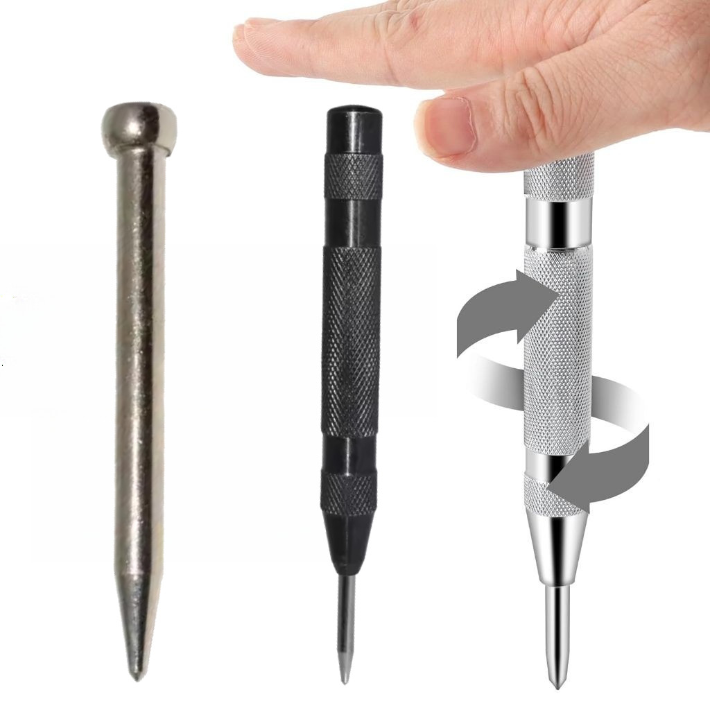 Automatic Center Punch Metal Drill Pointer Paku / Automatic Center Punch Penanda Titik Bor
