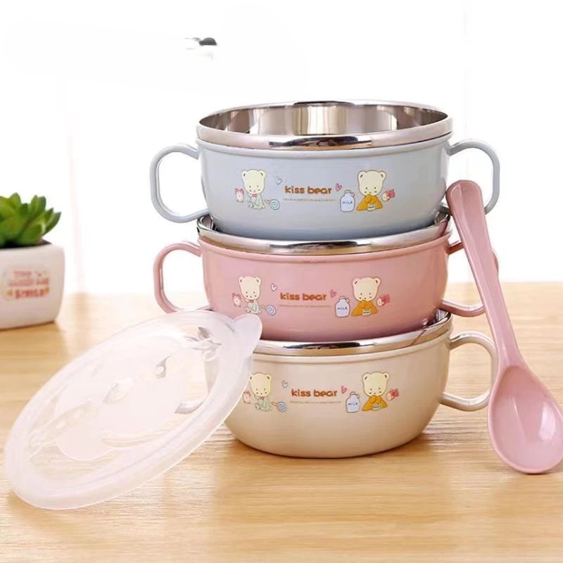 Mangkok Bayi Stainless (Mangkok Tutup Kedap Udara)