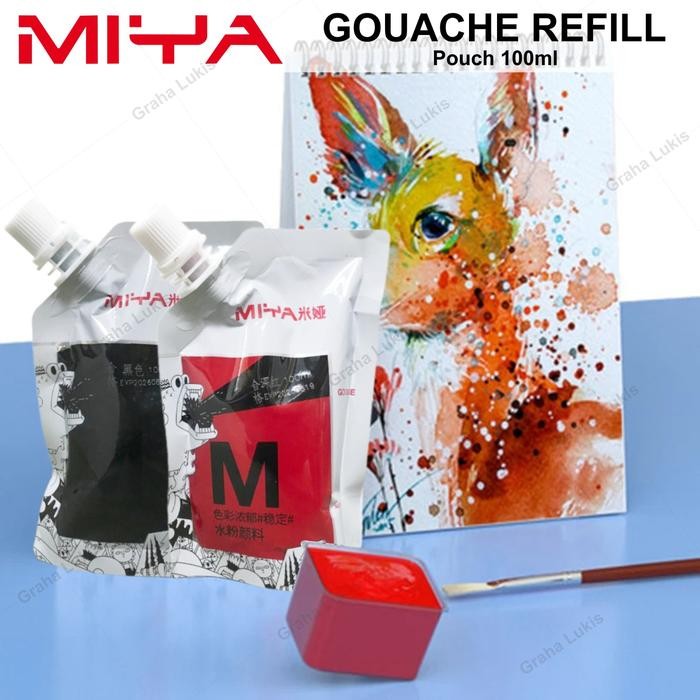 

MIYA HIMI GOUACHE REFILL POUCH 100 ML - Titanium White