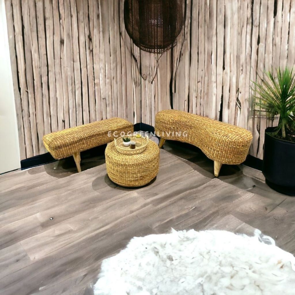 stool bench panjang/stool sofa enceng gondok/stool enceng gondok