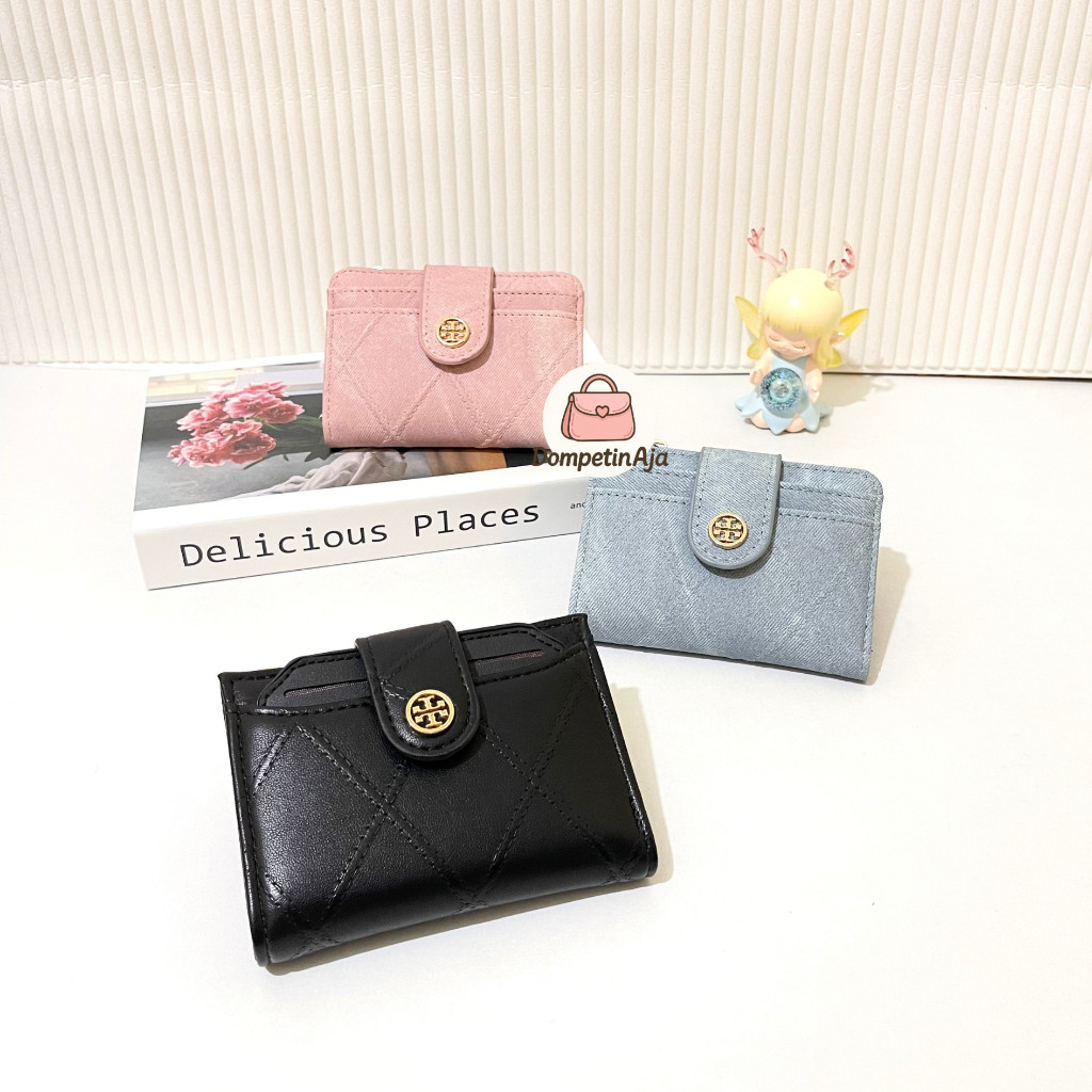 BJ38DS Dompet Lipat Wanita Dengan Resleting  / Dompet Cewek Ukuran Mini Elegan  / Dompet Mini Slot K