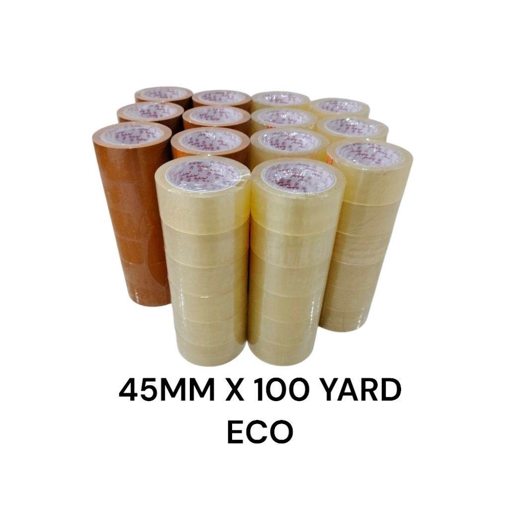 

Lakban 2in Lakban Bening Coklat Bodhi Tape Ter PERDUS 45 mm x 90 Yard ECO / 45MM x 100 Yard ECOCO