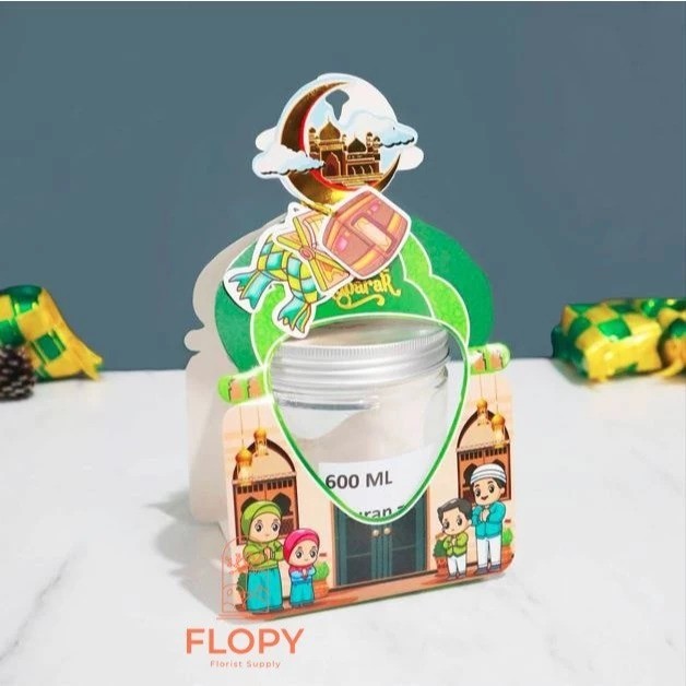 

Dus Tenteng Topless 1 Jar Lebaran - Dekorasi Idul Fitri/Box Souvenir Hampers Idul Fitri - Kotak Kue Lebaran