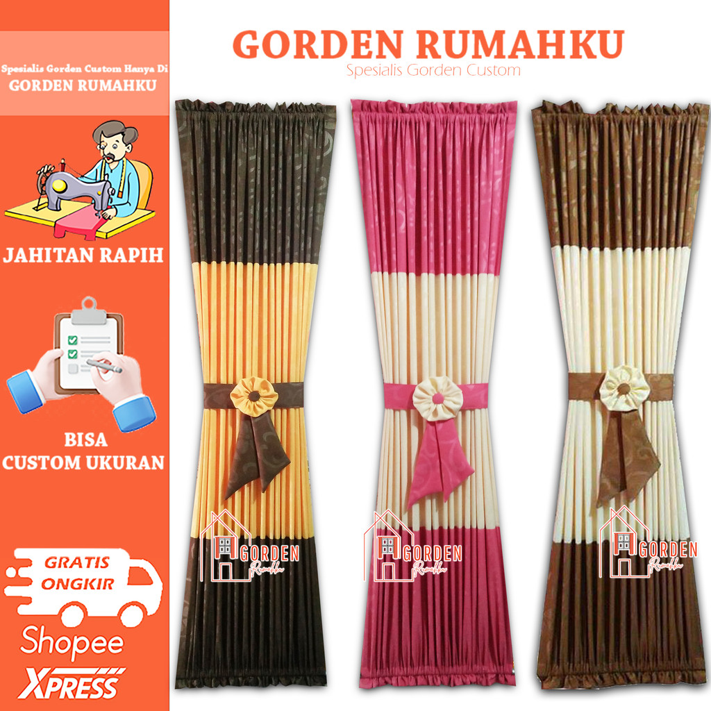 Gorden cendela ruang tamu minimalis