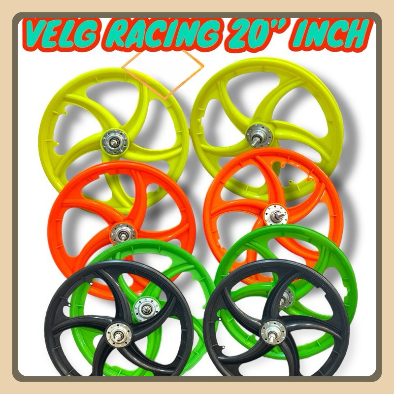 (( RODA PALANG 20 INCH )) Roda Sepeda Bmx 20 inch Racing Velg BMX 20 Depan Belakang