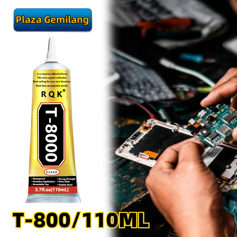 

15ml/50ml Lem T8000 Touchscreen Premium Perekat LCD HP Bening Tahan Lama Anti Retak Anti Kuning