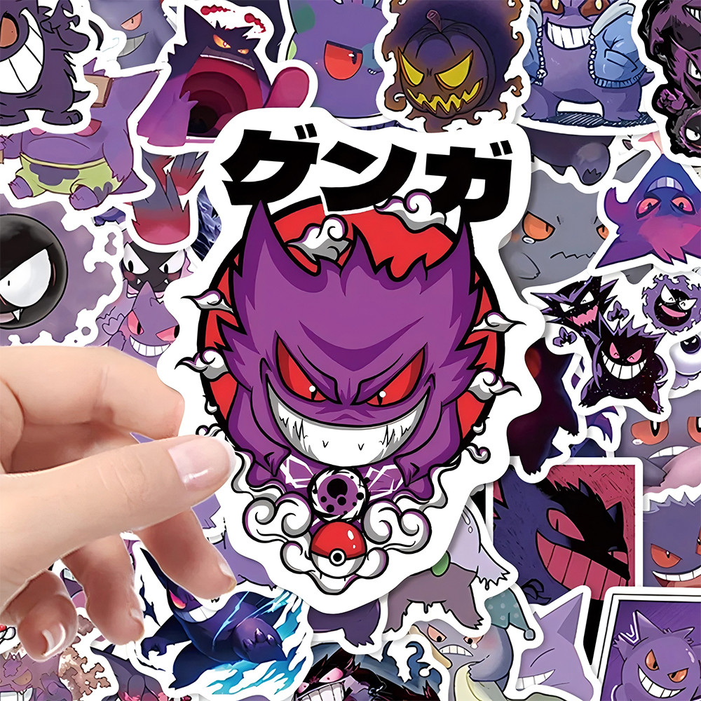 

10/30/55PCS Pokemon Cute Gengar Anime Stickers Decal For Kid DIY Laptop Scrapbook Fridge Graffiti Funny Cartoon Sticker Toy Gift