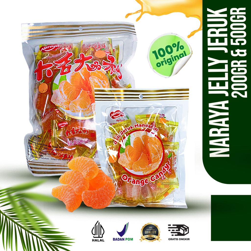 

NARAYA JELLY JERUK MANDARIN / MANISAN JERUK / CANDY ORANGE MANDARIN