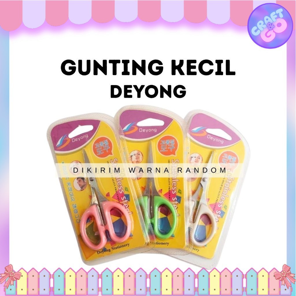 

DEYONG Gunting Kecil Tajam Stainless Steel