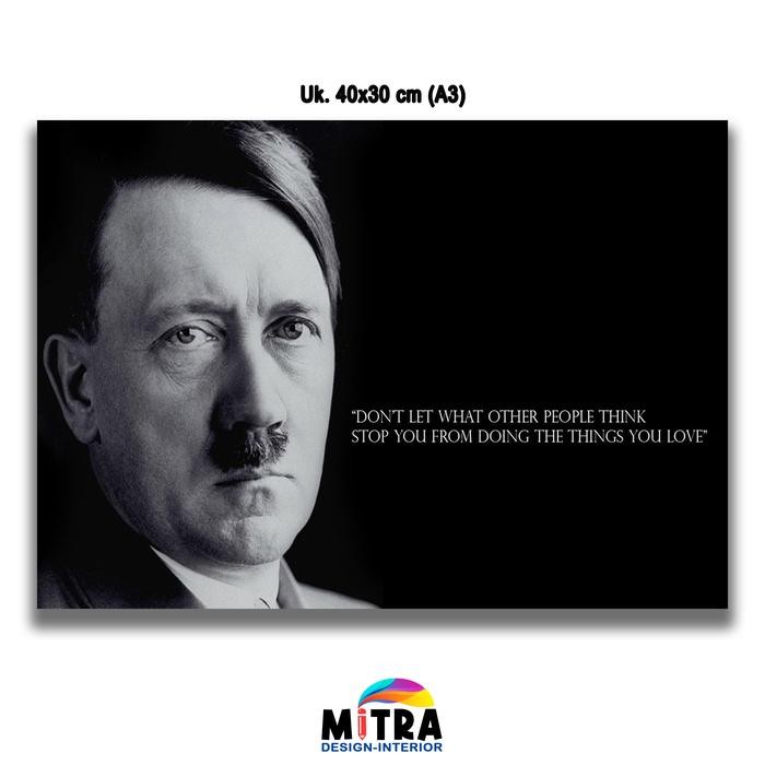 READY Poster Adolf Hitler hiasan dinding ruangan kamar Highres 30x40 (A3)