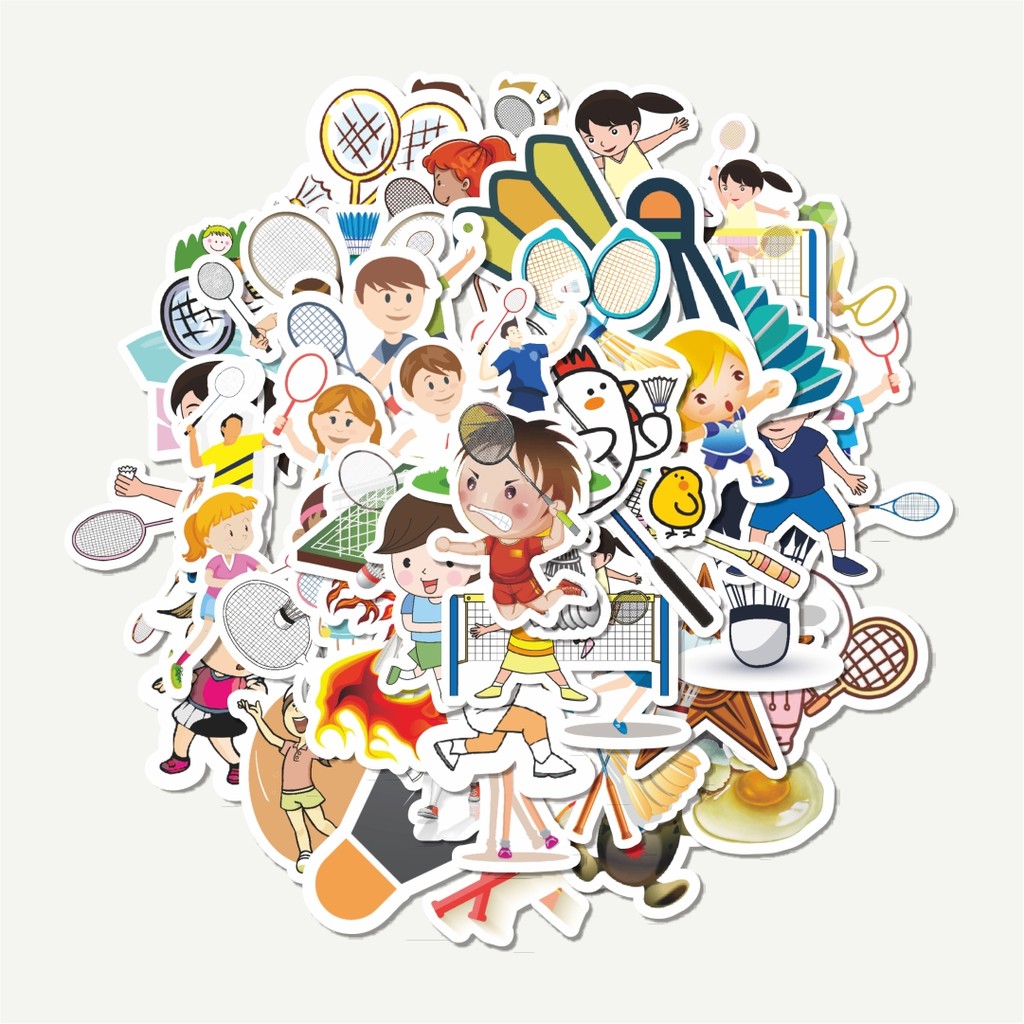 

Sticker Pack Stiker Badminton Series | Sticker TUMBLR | Stiker LAPTOP KOPER HELM