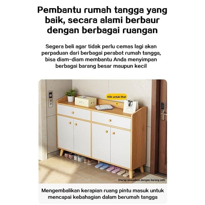 Lemari Sepatu Susun Minimalis //Rak Sepatu Kayu Anti Debu Lemari Minimalis/Lemari Sepatu Rak Sepatu 