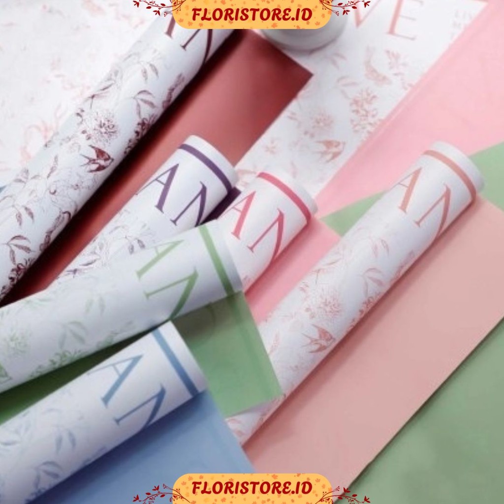 

ROMANTIC FLOWER BOUQUET / CELLOPHANE / FLORIST PAPER / KERTAS BUKET BUNGA / WRAPPING WRAPPER