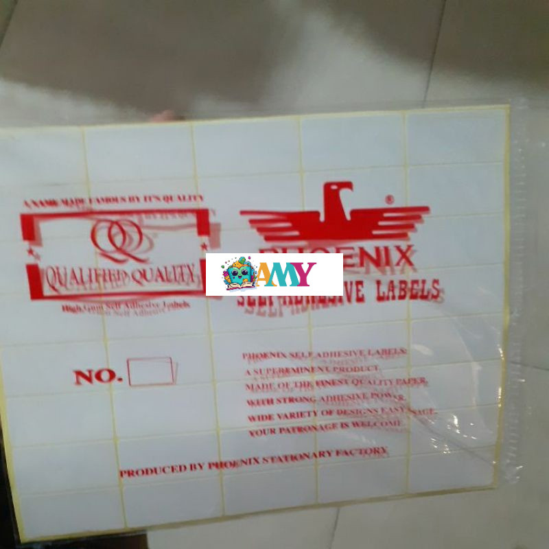 

label phoenik sticker 108 Amy Stasionary