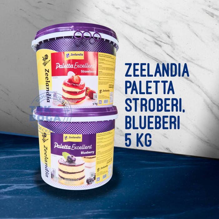

Zeelandia Paletta 5 Kg ( Strawberry, Blueberry ) Selai Filling Stroberi Blueberi Isian Paleta