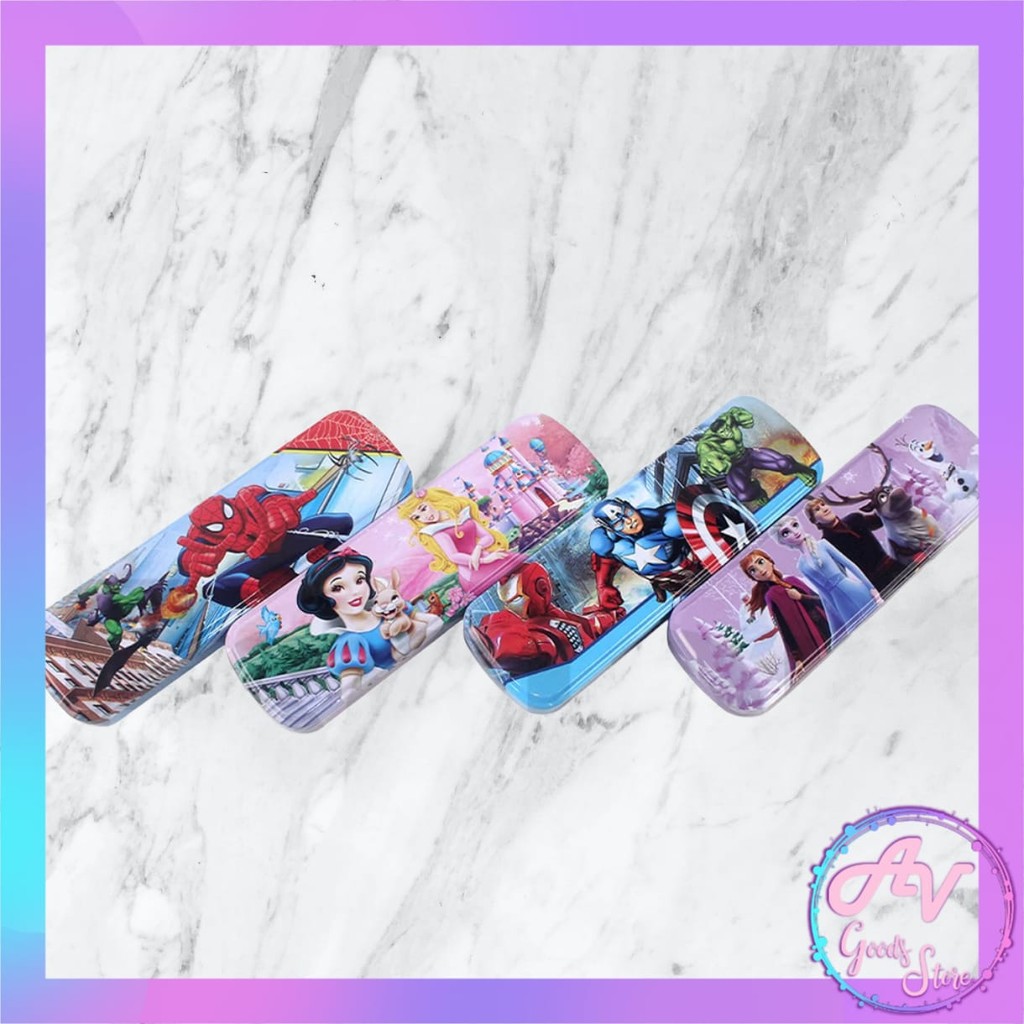 

Kotak Pensil Kaleng Karakter / Tempat Pensil Kaleng 2 Susun Fancy / Tepak Pensil