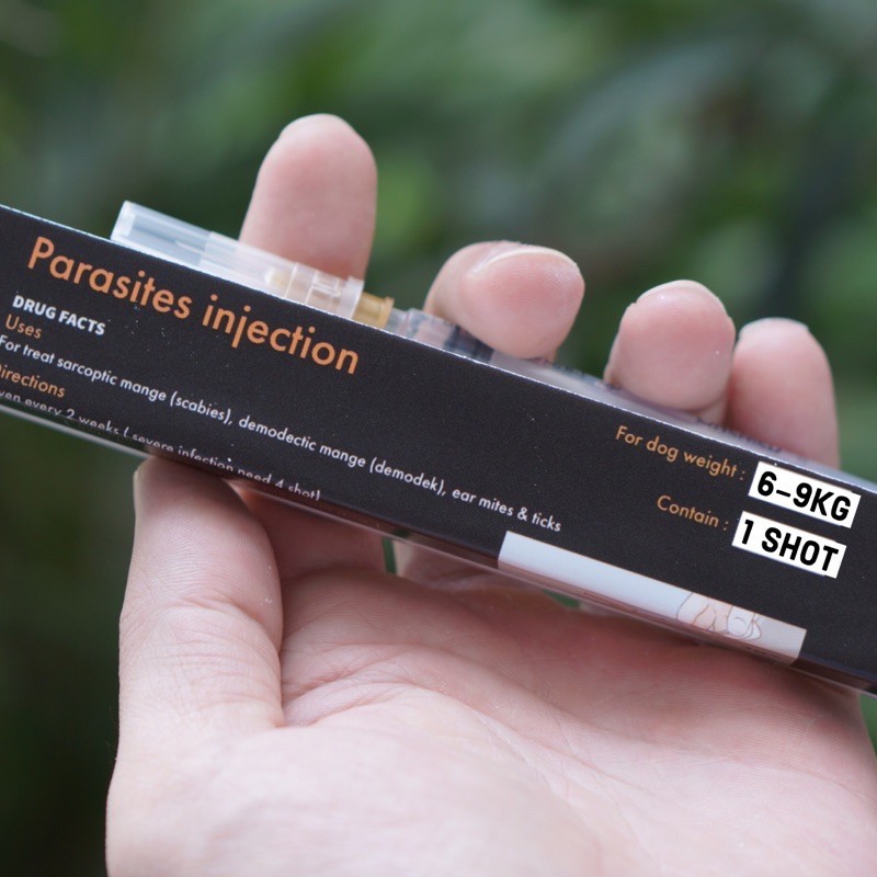 

obat suntik parasit 6-9kg