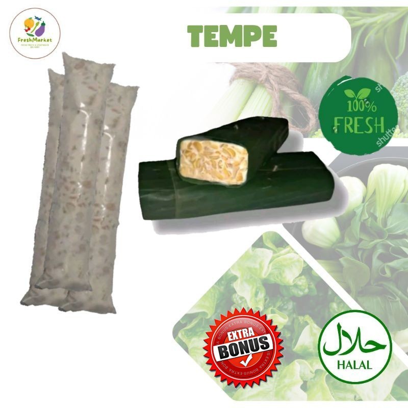 

Tempe Plastik Tempe Daun 1 Pcs Sayurinstant
