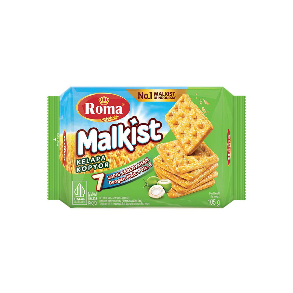 

Roma Malkist Kelapa Kopyor 105G