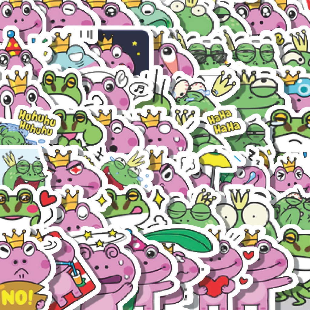 

Stiker Cutting Pack Stiker Kawaii Frog Series D [Katak] Isi 100Pcs Series Aesthetic Lucu Keren Untuk Koper Bahan Vynil